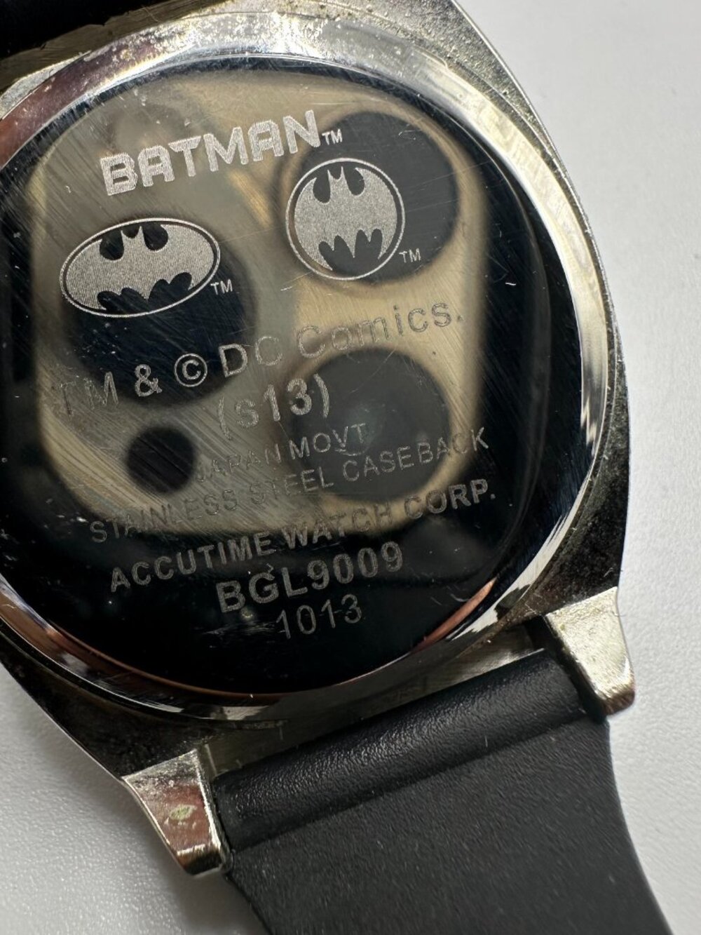 3/$30 Batgirl Pink Emblem Watch Women Silver Tone Black Rhinestone Bezel - Picture 4 of 13